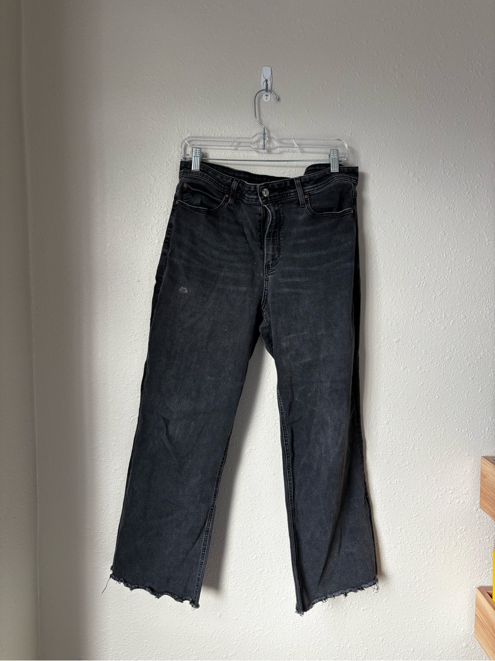 PAIGE Black Straight-Leg Jeans